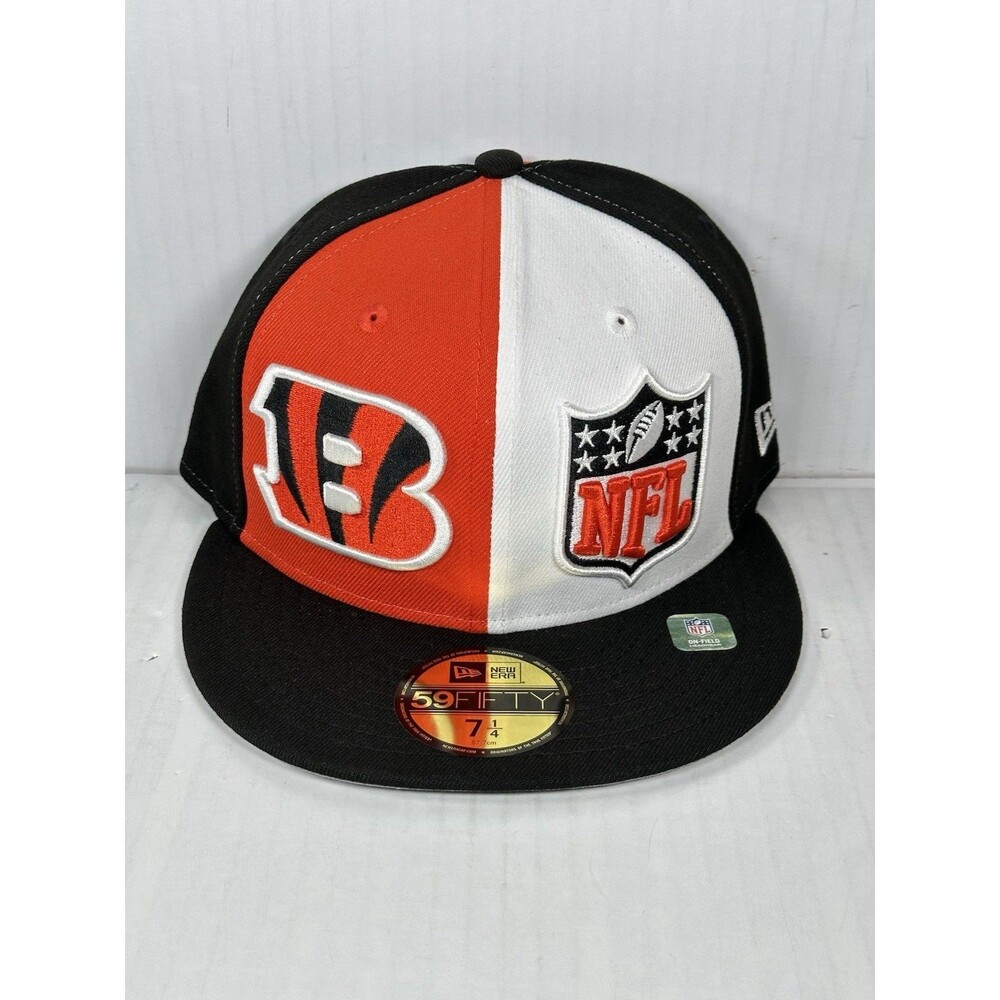 Size 7 1/4 New Era 59FIFTY Cincinnati Bengals Retro Historic Sideline Fitted Hat